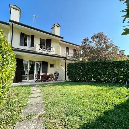Colorful House With Pool And Garden